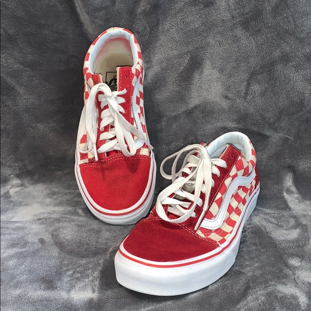 Red Checkerboard Vans